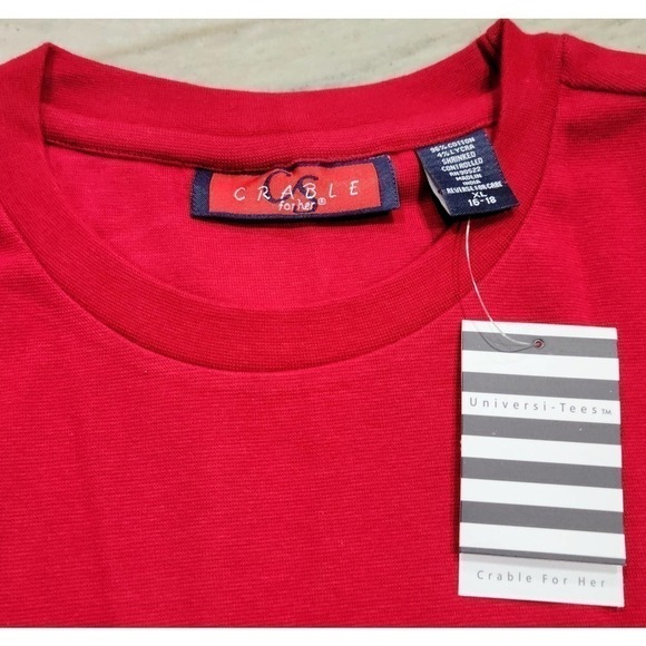 Crable for Her Women's XL Red Short Sleeve Tee NWT - Picture 2 of 9